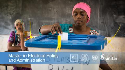 Master in Electoral Policy and Administration Master in Electoral Policy and Administration